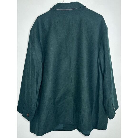 Madewell Women Plus Size Green Brushed Oversized Dorset Blazer Wool Blend - Picture 5 of 13